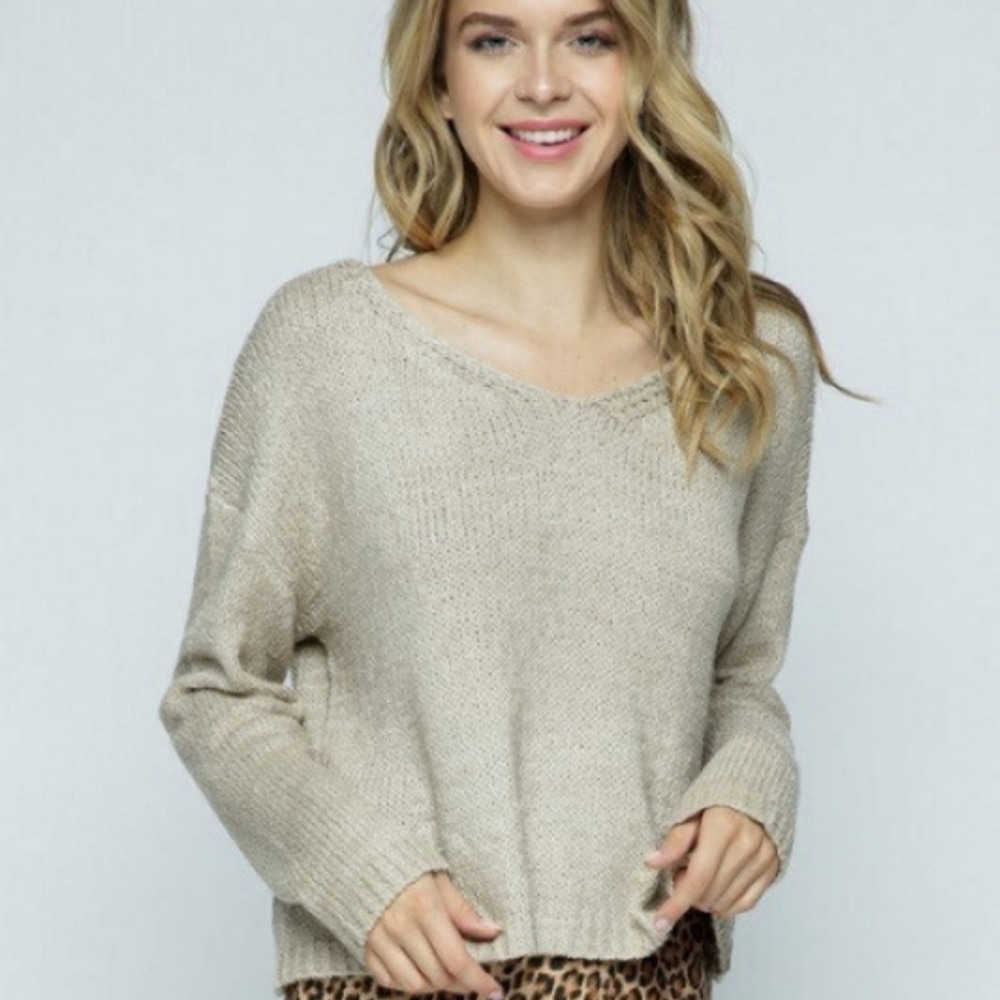 V-neck wide pullover sweater shop this look ❤️